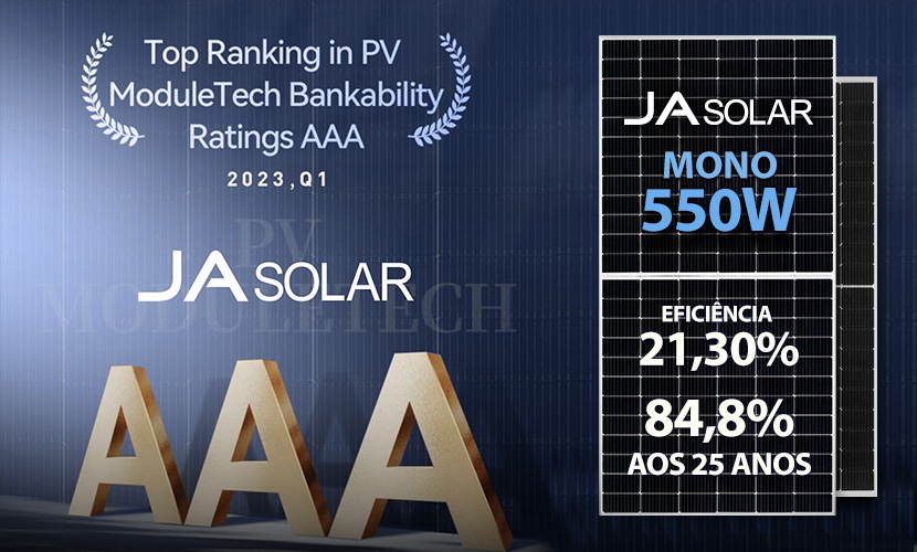 JA Solar mantém classificação AAA