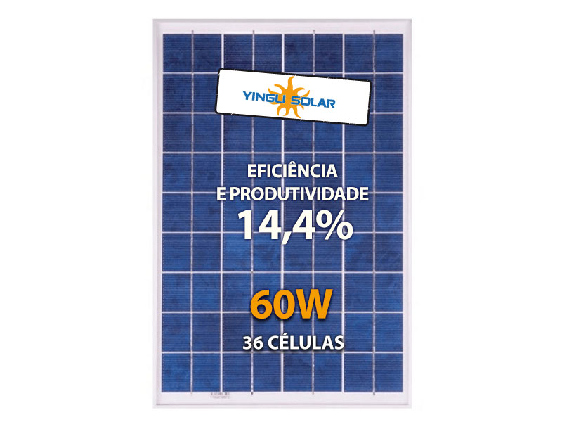 Painel Solar Yingli 60w Policristalino