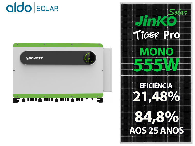 GERADOR DE ENERGIA SOLAR GROWATT COLONIAL SOLAR GROUP ALDO SOLAR ON GRID ALDO SOLAR imagem 1