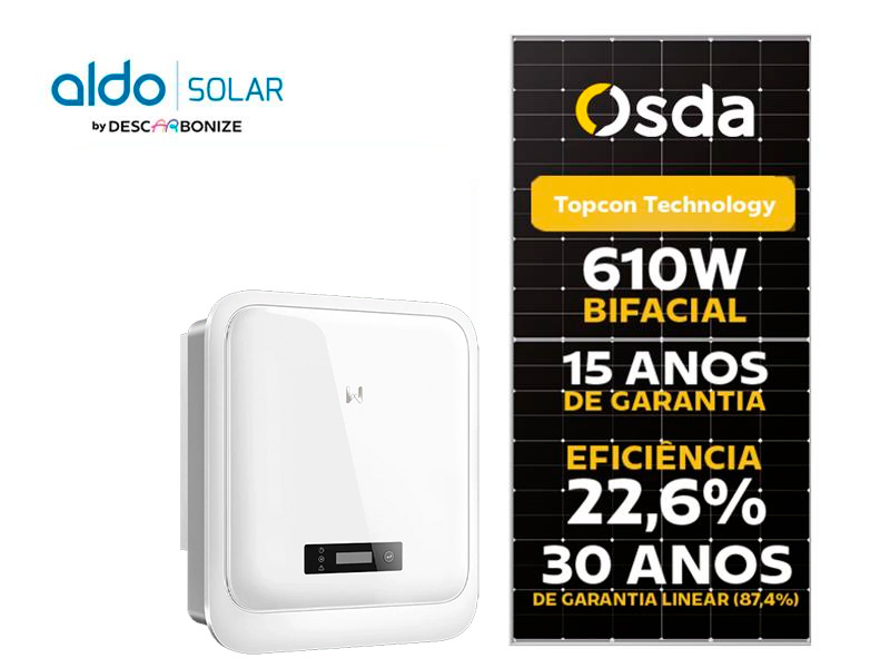 GERADOR DE ENERGIA SOLAR GOODWE COLONIAL SOLAR GROUP ALDO SOLAR ON GRID GF 7,32KWP OSDA 610W BIFACIAL N-TYPE GW6000-DNS-30 6KW 2MPPT MONO 220V GF 7,32KWP OSDA 610W BIFACIAL N-TYPE GW6000-DNS-30 6KW 2MPPT MONO 220V 0