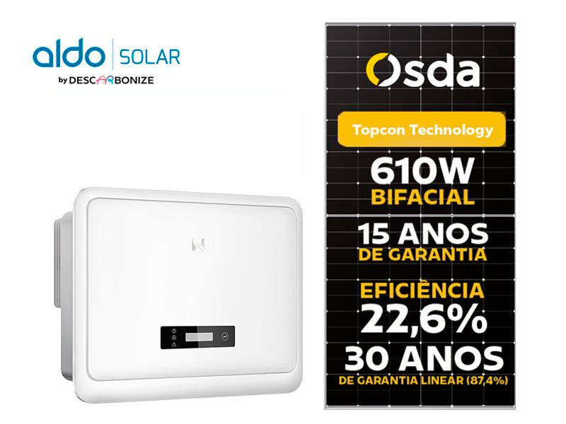 GERADOR DE ENERGIA SOLAR GOODWE ONDULADA ROMAGNOLE ALDO SOLAR ON GRID ALDO SOLAR imagem 1