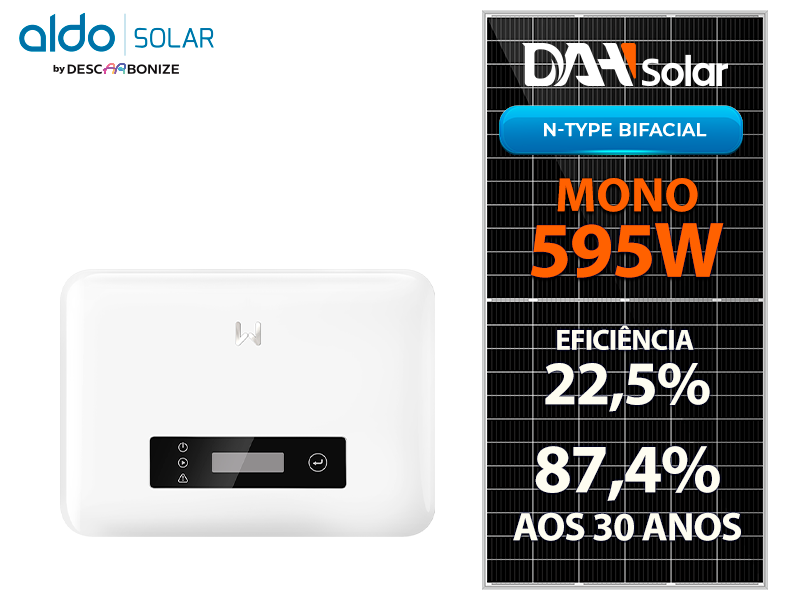 GERADOR DE ENERGIA SOLAR GOODWE ROSCA DUPLA MADEIRA ROMAGNOLE ALDO SOLAR ON GRID ALDO SOLAR imagem 1