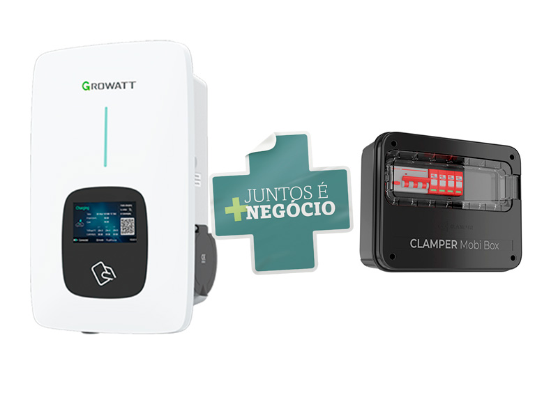 CARREGADOR VEICULAR WALLBOX GROWATT ALDO SOLAR imagem 1