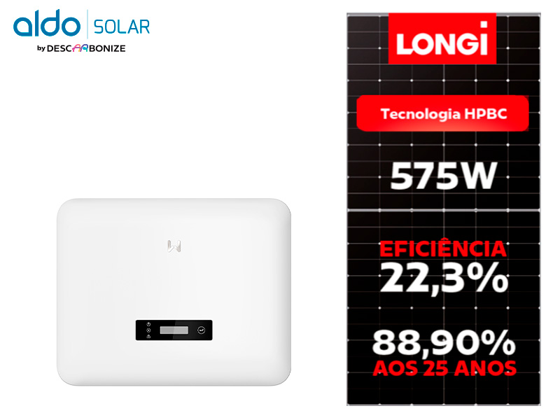 GERADOR DE ENERGIA SOLAR GOODWE SEM ESTRUTURA ALDO SOLAR ON GRID ALDO SOLAR imagem 1