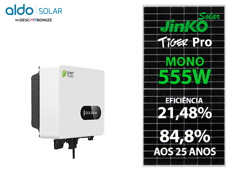 GERADOR DE ENERGIA SOLAR CHINT ROSCA DUPLA METAL ROMAGNOLE ALDO SOLAR ON GRID ALDO SOLAR imagem 1