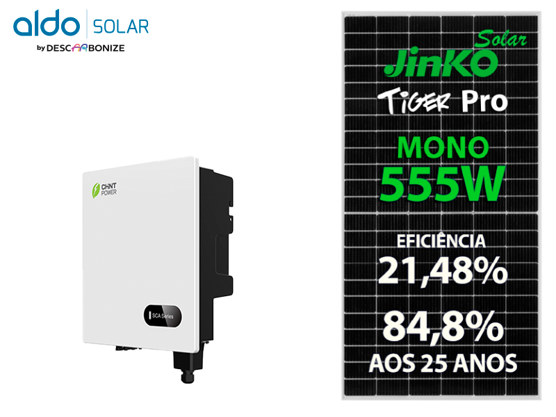 GERADOR DE ENERGIA SOLAR CHINT ROSCA DUPLA MADEIRA ROMAGNOLE ALDO SOLAR ON GRID ALDO SOLAR imagem 1