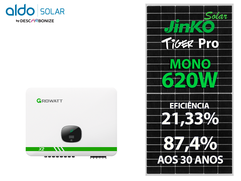 GERADOR DE ENERGIA SOLAR GROWATT COLONIAL SOLAR GROUP ALDO SOLAR ON GRID ALDO SOLAR imagem 1