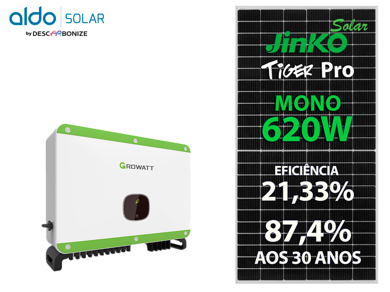 GERADOR DE ENERGIA SOLAR GROWATT COLONIAL SOLAR GROUP ALDO SOLAR ON GRID ALDO SOLAR imagem 1