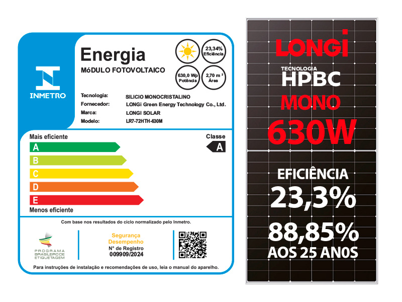 PAINEL SOLAR FOTOVOLTAICO LONGI ALDO SOLAR imagem 1
