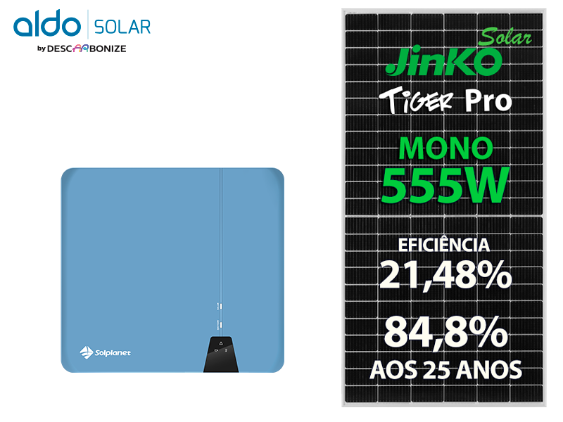 GERADOR DE ENERGIA SOLAR SOLPLANET SEM ESTRUTURA ALDO SOLAR ON GRID ALDO SOLAR imagem 1