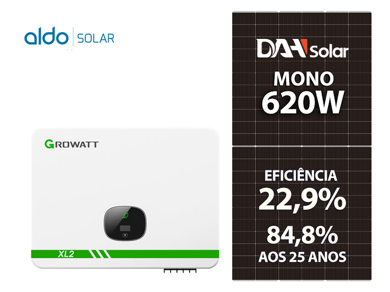 GERADOR DE ENERGIA SOLAR GROWATT ONDULADA ROMAGNOLE ALDO SOLAR ON GRID ALDO SOLAR imagem 1