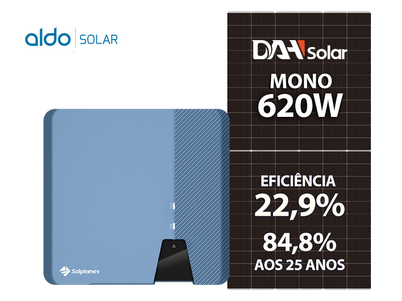 GERADOR DE ENERGIA SOLAR SOLPLANET SEM ESTRUTURA ALDO SOLAR ON GRID ALDO SOLAR imagem 1