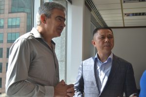 Aldo Teixeira e Jifan Gao, presidente da ALDO Solar e da Trina Solar respectivamente