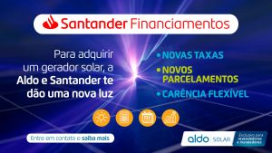 Financie seu gerador com a Aldo