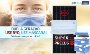 Dupla Geração Use Byd care, use máscara