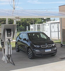 Garagem Solar e Carro eletrico