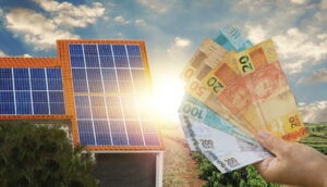 energia solar é a saída