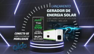 Geradores fotovoltaicos com estação de recarga