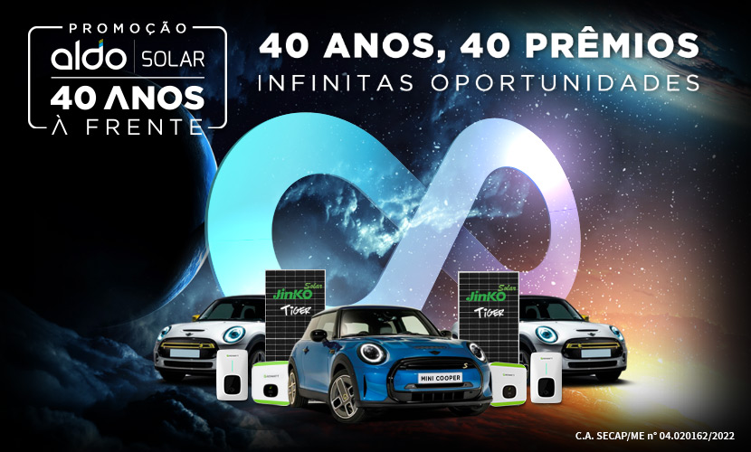 Promoção Aldo Solar 40 anos a frente