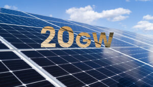 Energia solar supera 20 GW