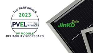 Jinko Solar conquista o Top Performer pela 9ª vez consecutiva