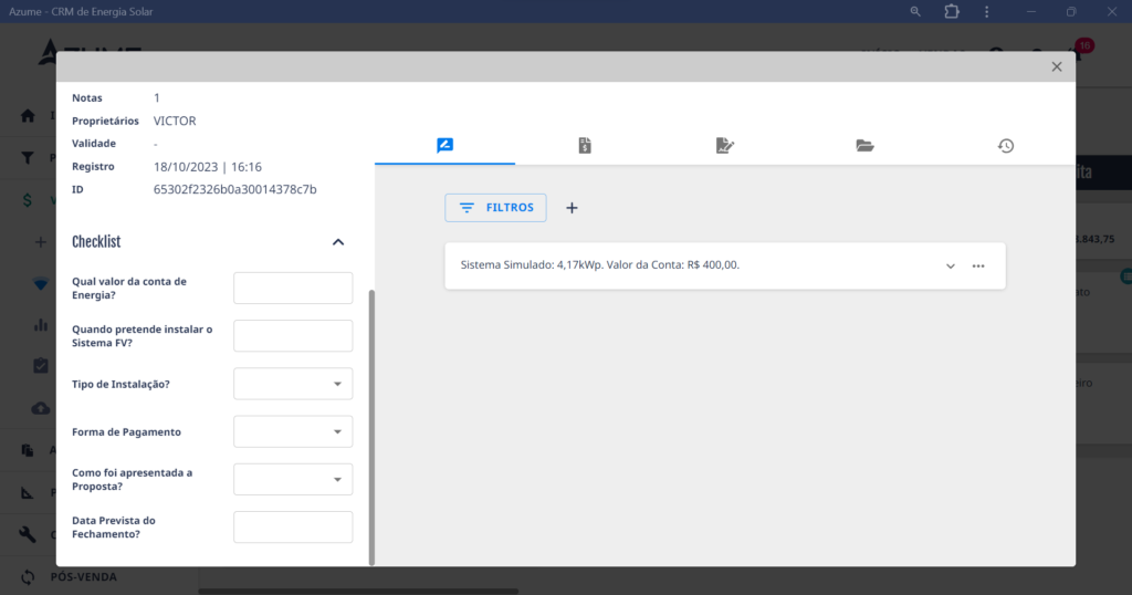 Solução de CRM
