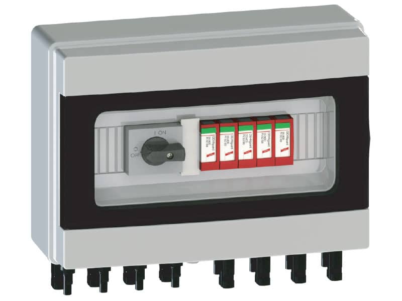 STRING BOX 4 ENTRADAS E 4 SAIDAS MC4 1005V 2 MPPTS