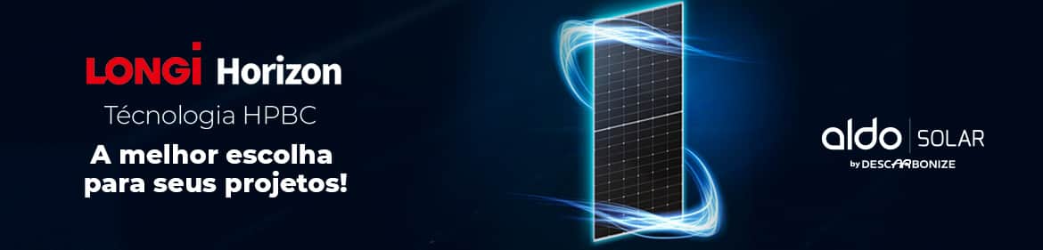 Geradores Aldo Solar com painéis Longi