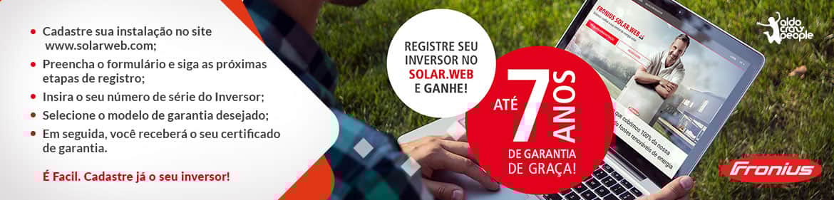 Registre seu Fronius no solar.web