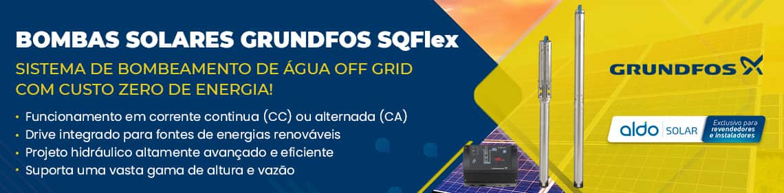 Bombas Solares Grundfos SGFlex. Confira na Aldo!