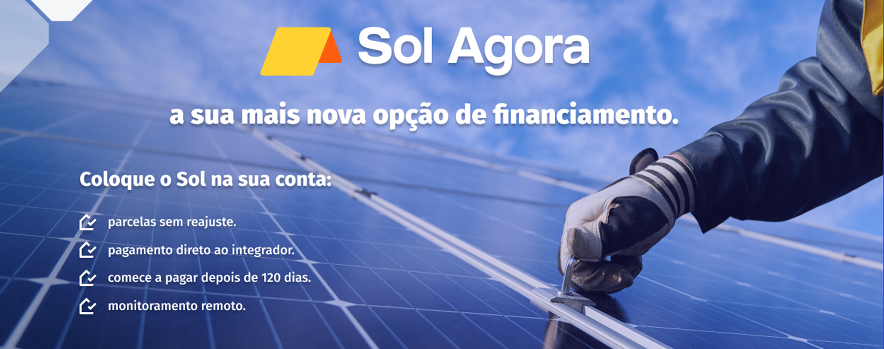 Financiamento de Gerador solar e mão de obra